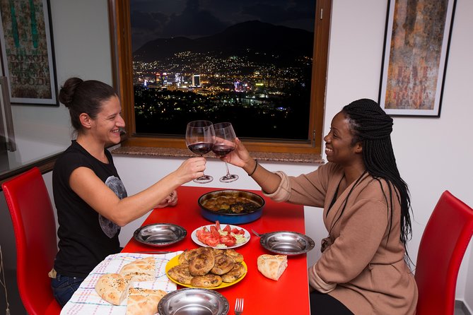 Bosnian Cooking Lessons - The meal at the end is part of the lesson