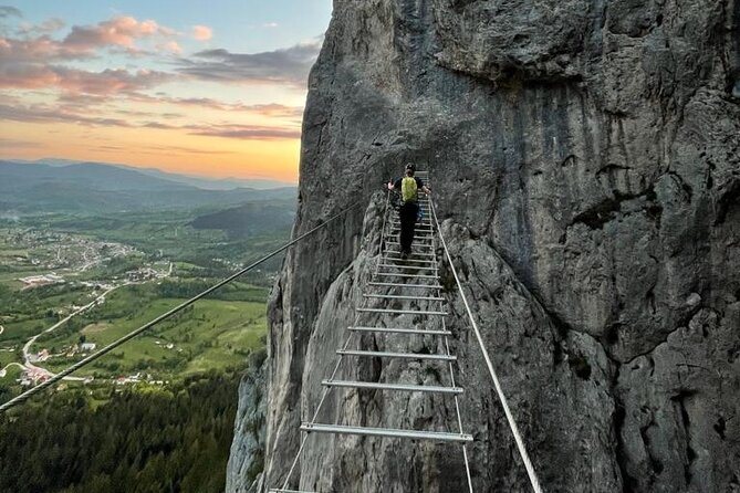 Climb Via Ferrata in Sarajevo - Crossing the rock route and hanging bridges