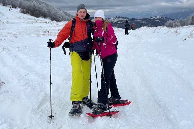 Experience Snowshoeing in Olympic Mountain Bjelašnica - Views toward Treskavica, Visočica, and Rakitnica