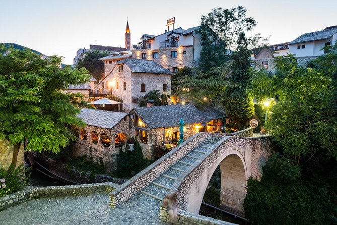 Mostar Ancient Town - Stari Most and the Neretva River
