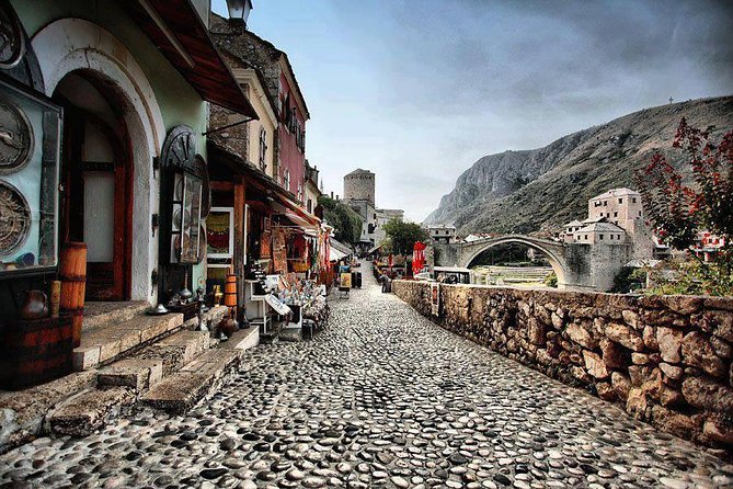 Mostar Private Walking Tour - where East meets West - A quick pause at the Crooked Bridge