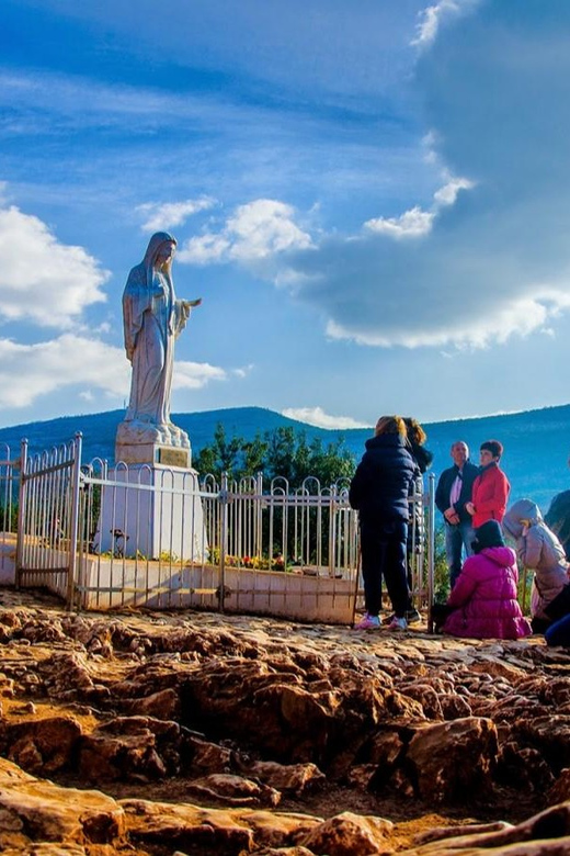 Private Day trip to Medjugorje from Split or Dubrovnik - Walking up Apparition Hill
