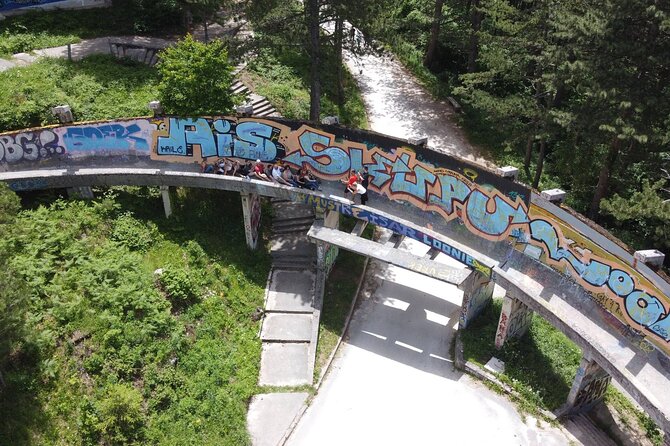 Sarajevo Grand Tour: Old Town, War Tunnel, Olympic Sites & More - Trebević, the Olympic bobsleigh track, and wartime scars