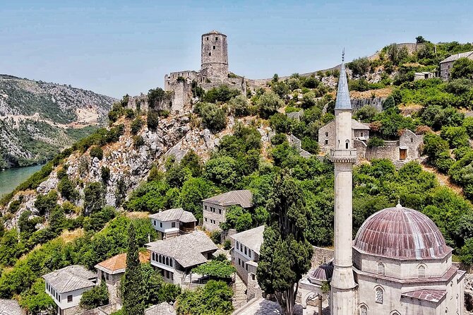 Sarajevo: Mostar, Konjic, Sufi House, Pocitelj & Kravice Falls - The Koski-Mehmed Pasha Mosque viewpoint
