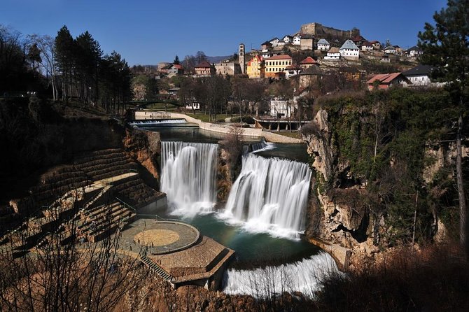 Sarajevo to Zagreb: One-Way Tour via Jajce, Travnik, Pliva Lake and Watermills - Travnik Fortress and coffee beside Plava Voda