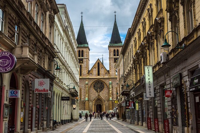 Sarajevo Uncovered: Old Town Tour with Coffee and Food Tasting - Sacred Heart Cathedral and Sarajevo’s religious mix